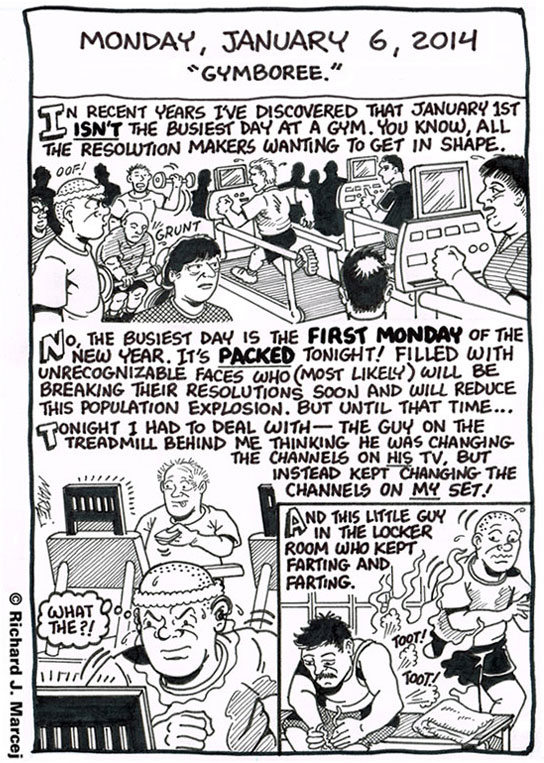 Daily Comic Journal: January 6, 2014: “Gymboree.”