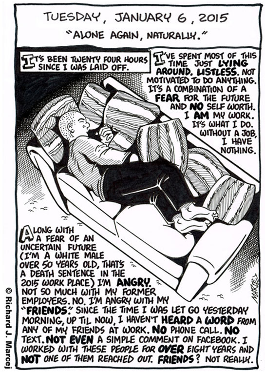 Daily Comic Journal: January 6, 2015: “Alone Again, Naturally.”