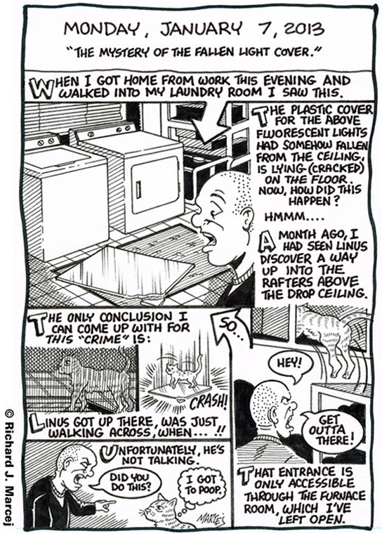 Daily Comic Journal: January 7, 2013: “The Mystery Of The Fallen Light Cover.”
