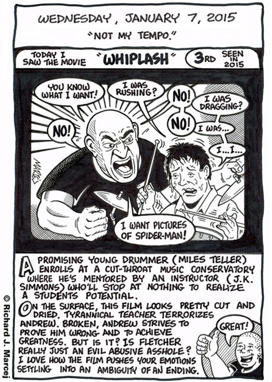 Daily Comic Journal: January 7, 2015: “Not My Tempo.”