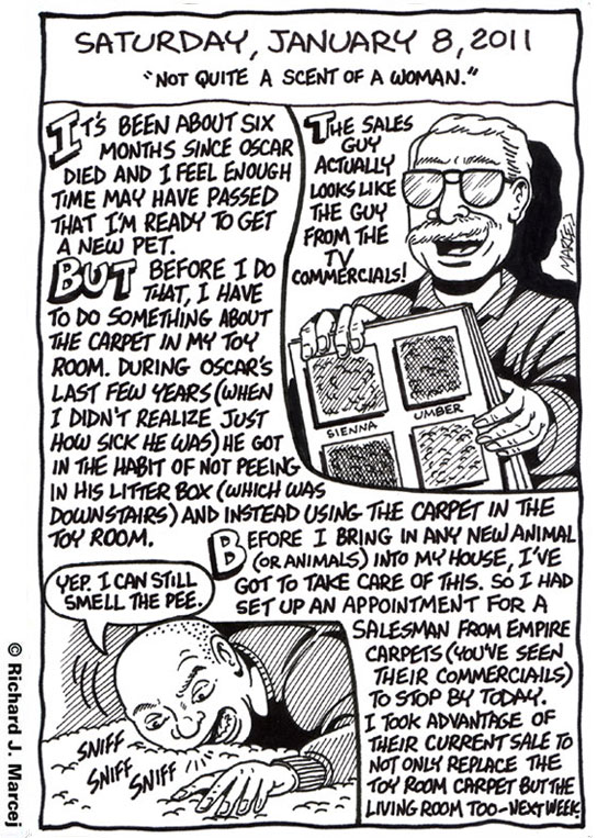 Daily Comic Journal: January, 8, 2011: “Not Quite A Scent Of A Woman.”
