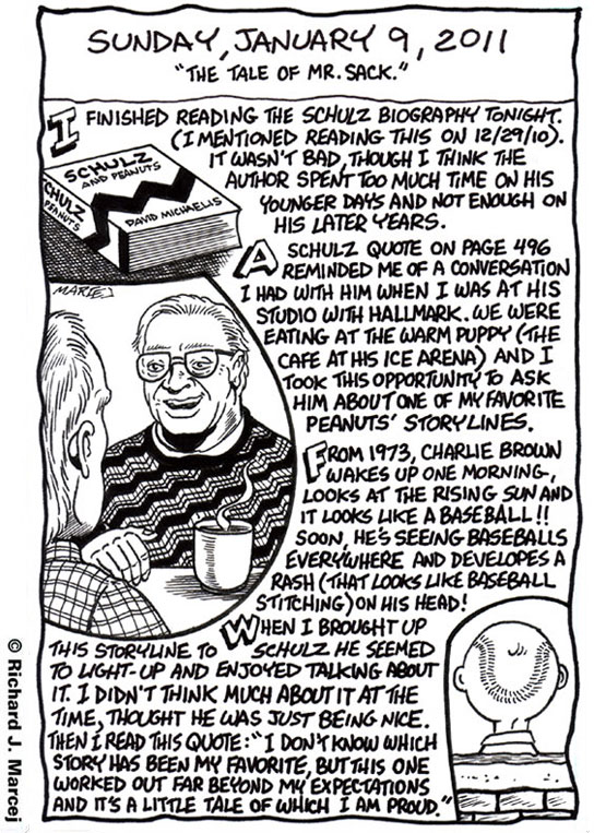 Daily Comic Journal: January, 9, 2011: “The Tale Of Mr. Sack.”