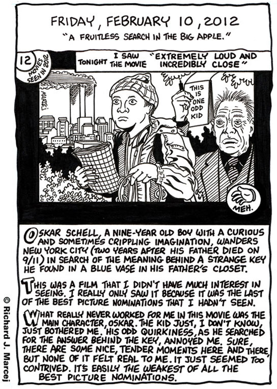 Daily Comic Journal: February 10, 2012: “A Fruitless Search In The Big Apple.”