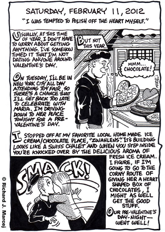 Daily Comic Journal: February 11, 2012: “I Was Tempted To Polish Off The Heart Myself.”