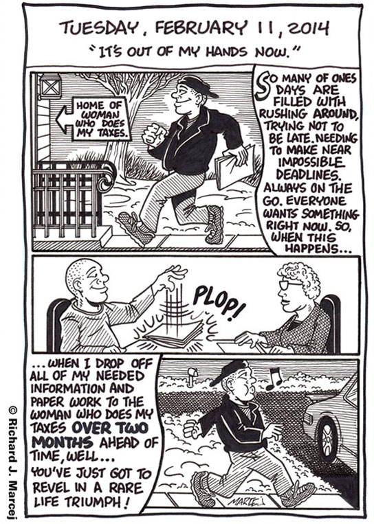 Daily Comic Journal: February 11, 2014: “It’s Out Of My Hands Now.”