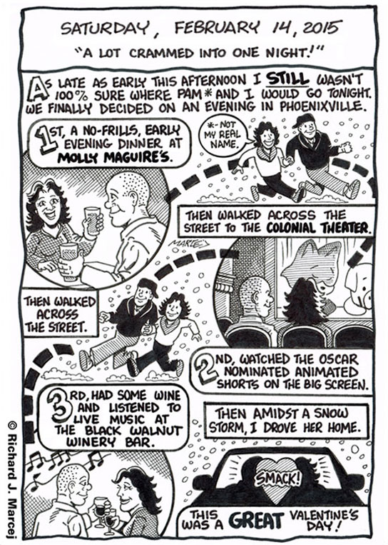 Daily Comic Journal: February 14, 2015: “A Lot Crammed Into One Night!”