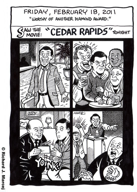 Daily Comic Journal: February 18, 2011: “Worthy Of Another Diamond Award.”