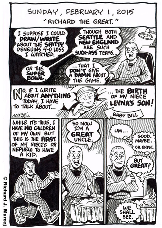 Daily Comic Journal: February 1, 2015: “Richard The Great.”