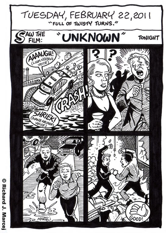 Daily Comic Journal: February 22, 2011: “Full Of Twisty Turns.”