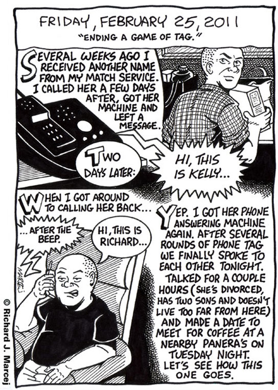Daily Comic Journal: February 25, 2011: “Ending A Game Of Tag.”