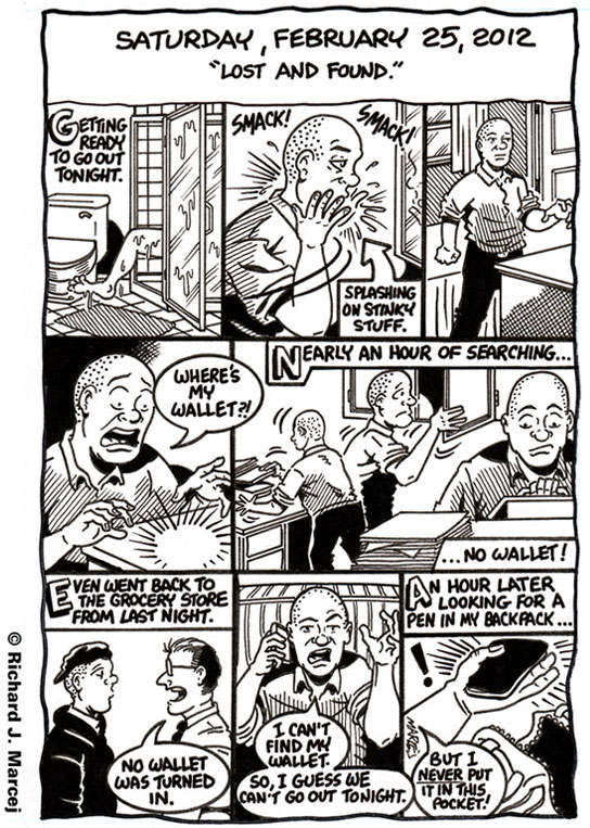 Daily Comic Journal: February 25, 2012: “Lost And Found.”