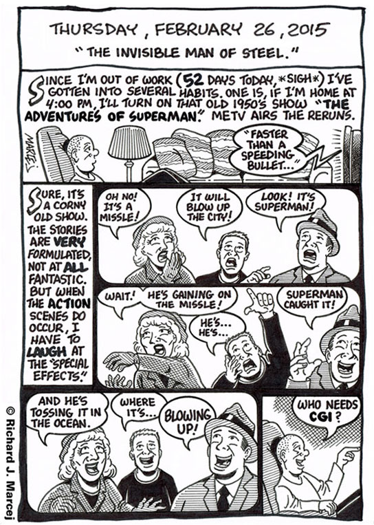 Daily Comic Journal: February 26, 2015: “The Invisible Man Of Steel.”