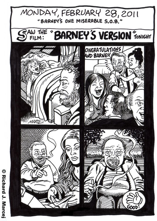 Daily Comic Journal: February 28, 2011: “Barney’s One Miserable S.O.B. .”