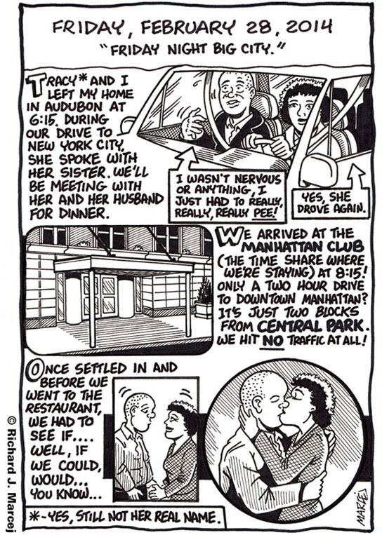 Daily Comic Journal: February 28, 2014: “Friday Night Big City.”