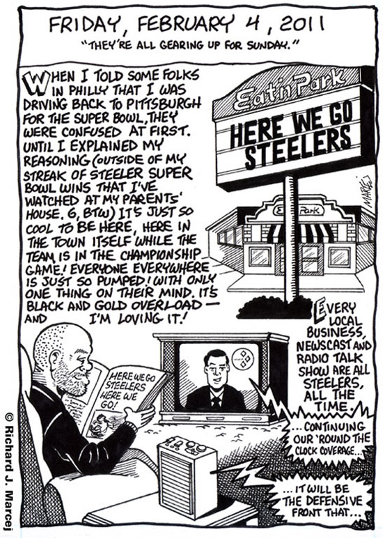Daily Comic Journal: February 4, 2011: “They’re All Gearing Up For Sunday.”