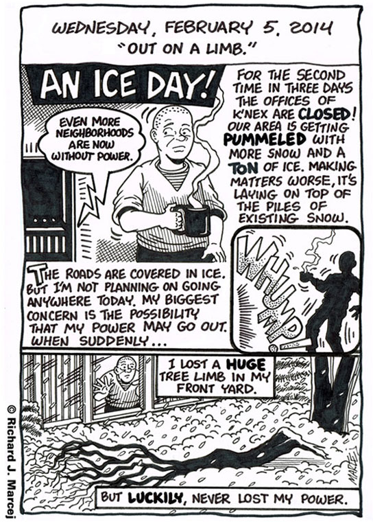 Daily Comic Journal: February 5, 2014: “Out On A Limb.”