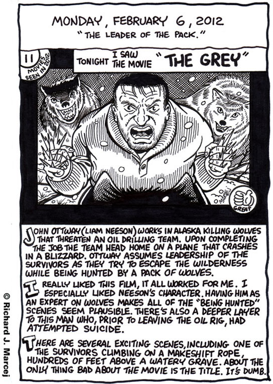 Daily Comic Journal: February 6, 2012: “The Leader Of The Pack.”