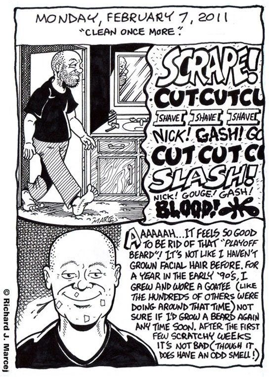 Daily Comic Journal: February 7, 2011: “Clean Once More.”