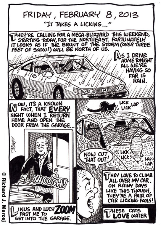 Daily Comic Journal: February 8, 2013: “It Takes A Licking…”