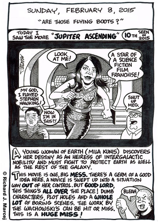 Daily Comic Journal: February 8, 2015: “Are Those Flying Boots?”