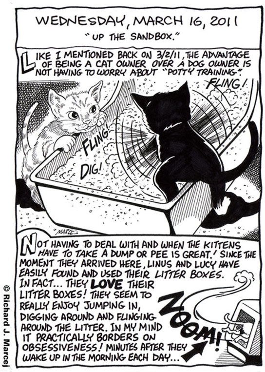 Daily Comic Journal: March 16, 2011: “Up The Sandbox.”