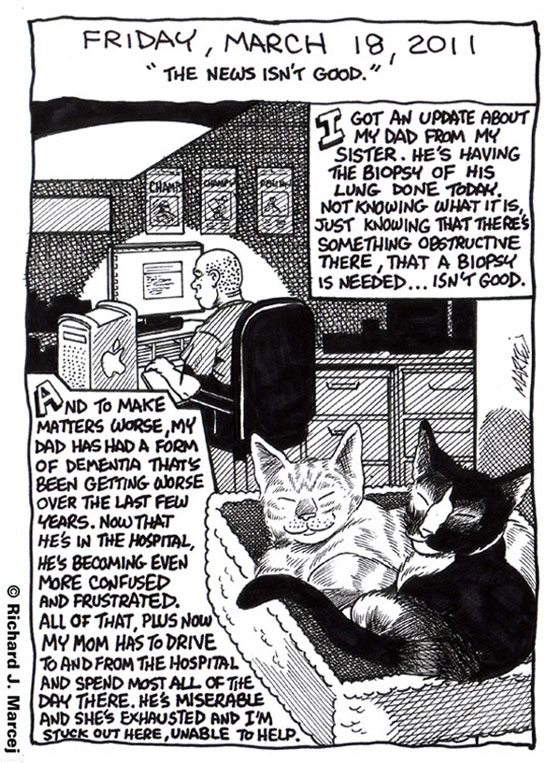 Daily Comic Journal: March 18, 2011: “The News Isn’t Good.”