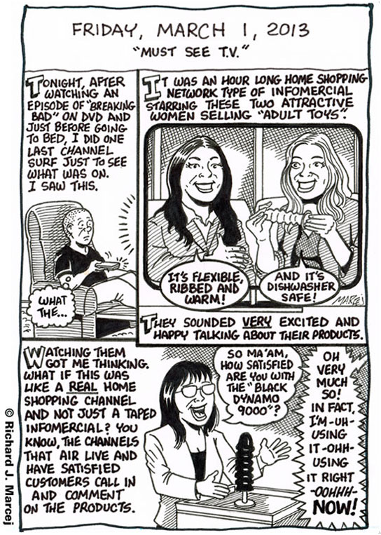 Daily Comic Journal: March 1, 2013: “Must See T.V..”
