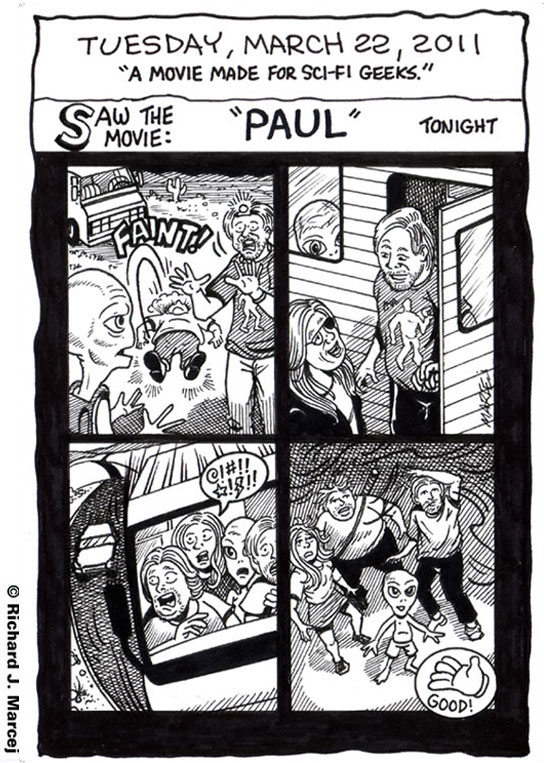 Daily Comic Journal: March 22, 2011: “A Movie Made For Sci-Fi Geeks.”