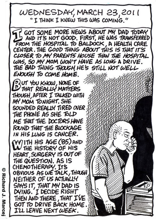 Daily Comic Journal: March 23, 2011: “I Think I Knew this Was Coming.”
