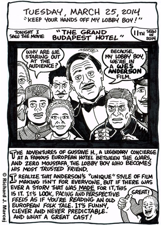 Daily Comic Journal: March 25, 2014: “Keep Your Hands Off My Lobby Boy!”