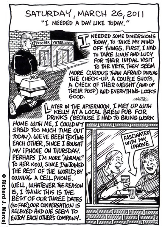Daily Comic Journal: March 26, 2011: “I Needed A Day Like Today.”