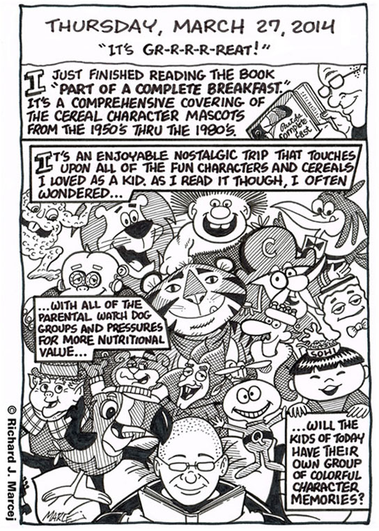 Daily Comic Journal: March 27, 2014: “It’s GR-R-R-R-REAT!”