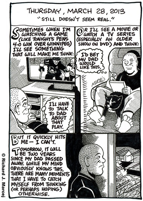 Daily Comic Journal: March 28, 2013: “Still Doesn’t Seem Real.”