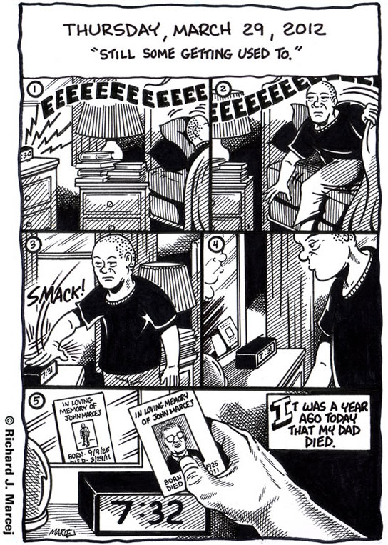 Daily Comic Journal: March 29, 2012: “Still Some Getting Used To.”