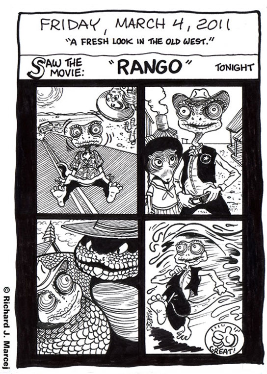 Daily Comic Journal: March 4, 2011: “A Fresh Look In The Old West.”