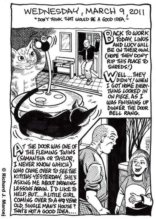 Daily Comic Journal: March 9, 2011: “Don’t Think That Would Be A Good Idea.”
