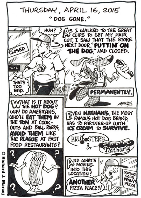 Daily Comic Journal: April 16, 2015: “Dog Gone.”