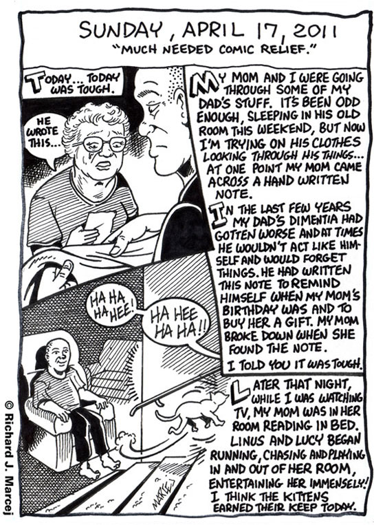 Daily Comic Journal: April 17, 2011: “Much Needed Comic Relief.”
