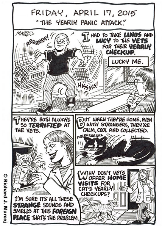 Daily Comic Journal: April 17, 2015: “The Yearly Panic Attack.”