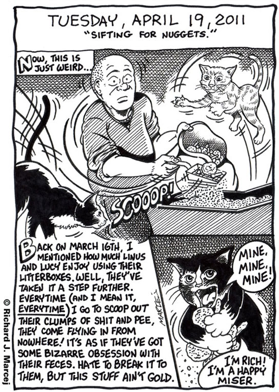 Daily Comic Journal: April 19, 2011: “Sifting For Nuggets.”