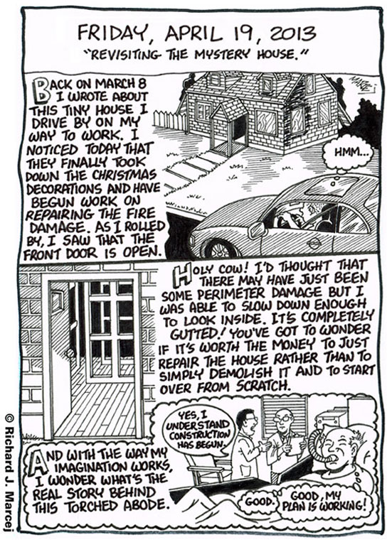 Daily Comic Journal: April 19, 2013: “Revisiting The Mystery House.”