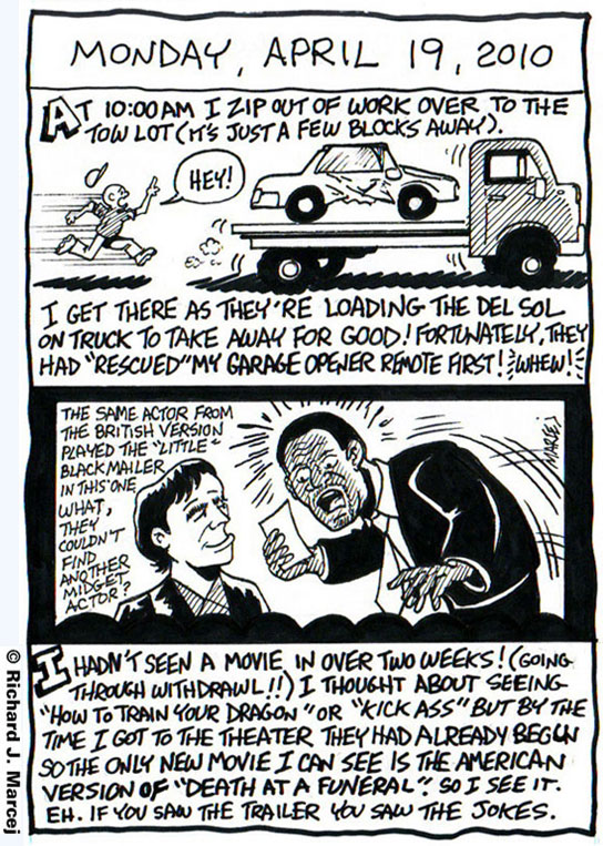 Daily Comic Journal: Monday, April 19, 2010