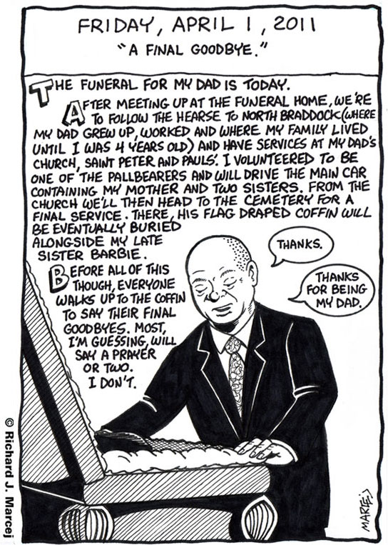 Daily Comic Journal: April 1, 2011: “A Final Goodbye.”