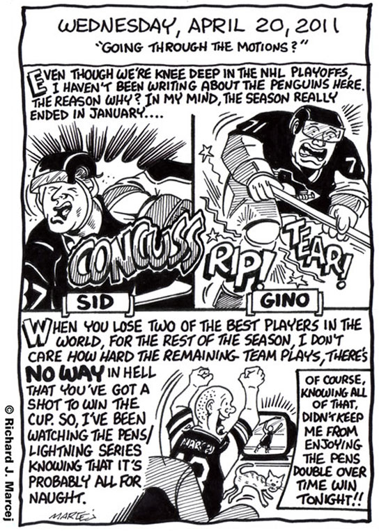 Daily Comic Journal: April 20, 2011: “Going Through The Motions?”