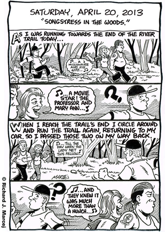 Daily Comic Journal: April 20, 2013: “Songstress In The Woods.”