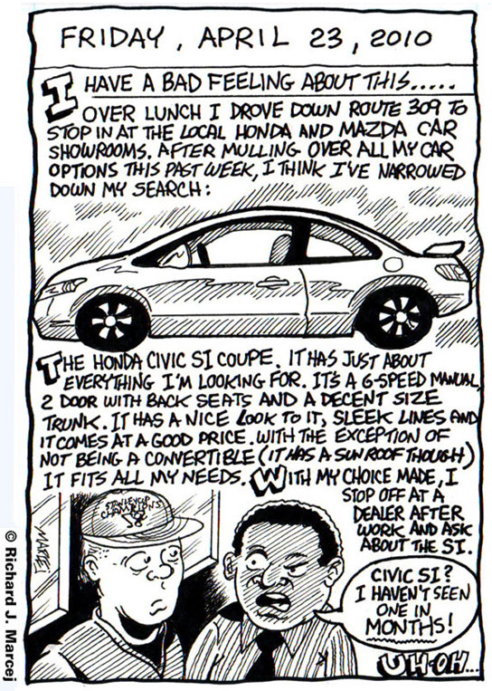 Daily Comic Journal: Friday, April 23, 2010