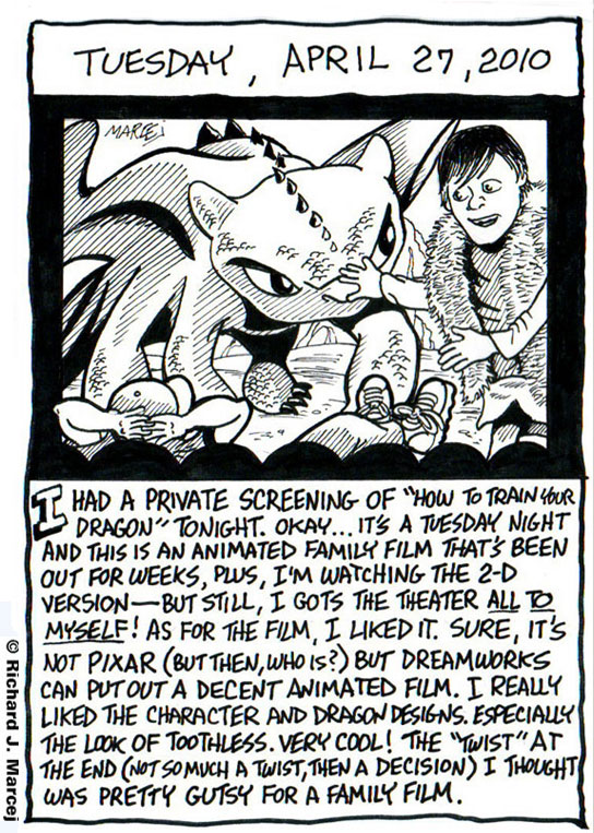 Daily Comic Journal: Tuesday, April 27, 2010