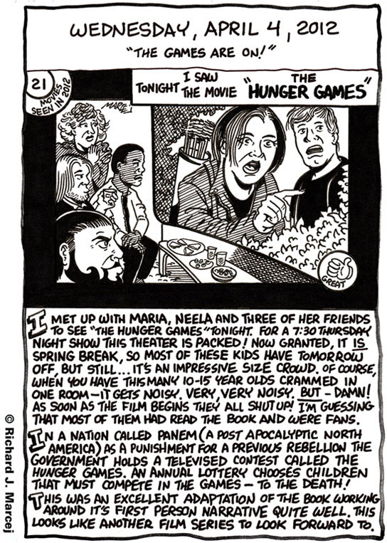 Daily Comic Journal: April 4, 2012: “The Games Are On!”