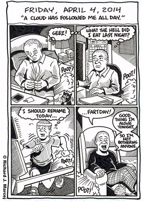 Daily Comic Journal: April 4, 2014: “A Cloud Has Followed Me All Day.”