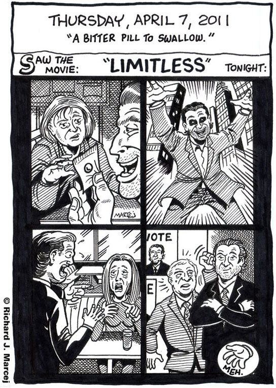 Daily Comic Journal: April 7, 2011: “A Bitter Pill To Swallow.”